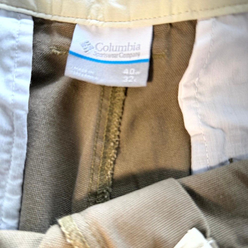 Columbia Mens ROC Pant Relaxed Fit Tan Cargo Sz 40x32 UPF 50 New With Tags - Picture 6 of 12